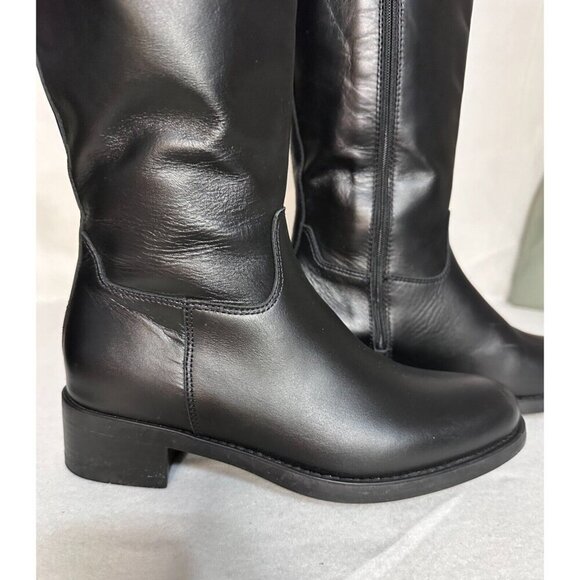 La Canadienne Passion Black Leather Ridding Boots Women's 5 Equestrian knee High - Picture 7 of 16